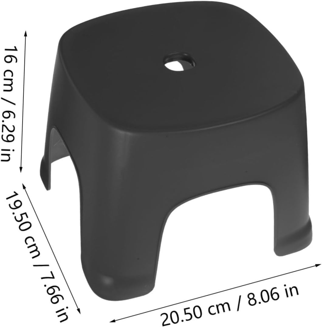 BAZEITFLOW Household Plastic Foot Stool for Bathroom Living Non Slip One Step Step Stool for Material Easy to Clean Suitable for Potty Training Everyday Use image number 4