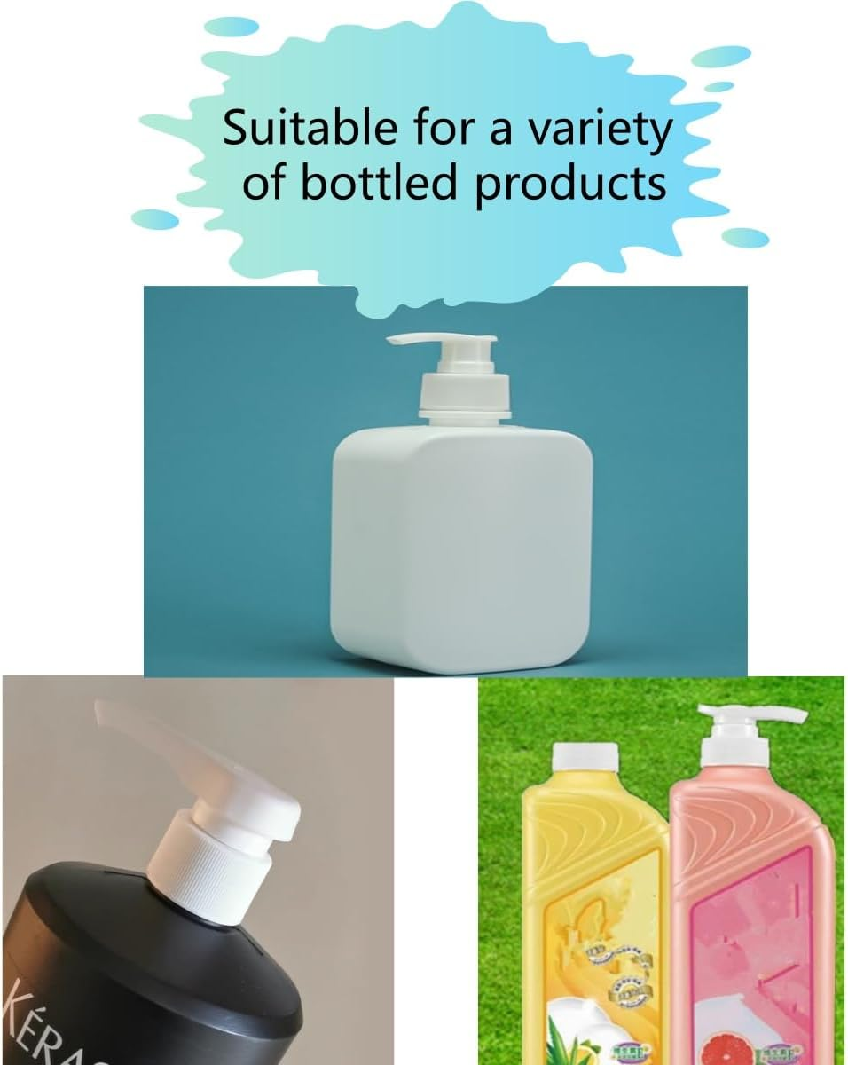 Zxjsisy Leak Proof，Fits 1 L/33.8 Oz Bottles, 28/410 Neck Size，4 Pack Professional Universal Shampoo Pump Bottle Dispenser image number 4