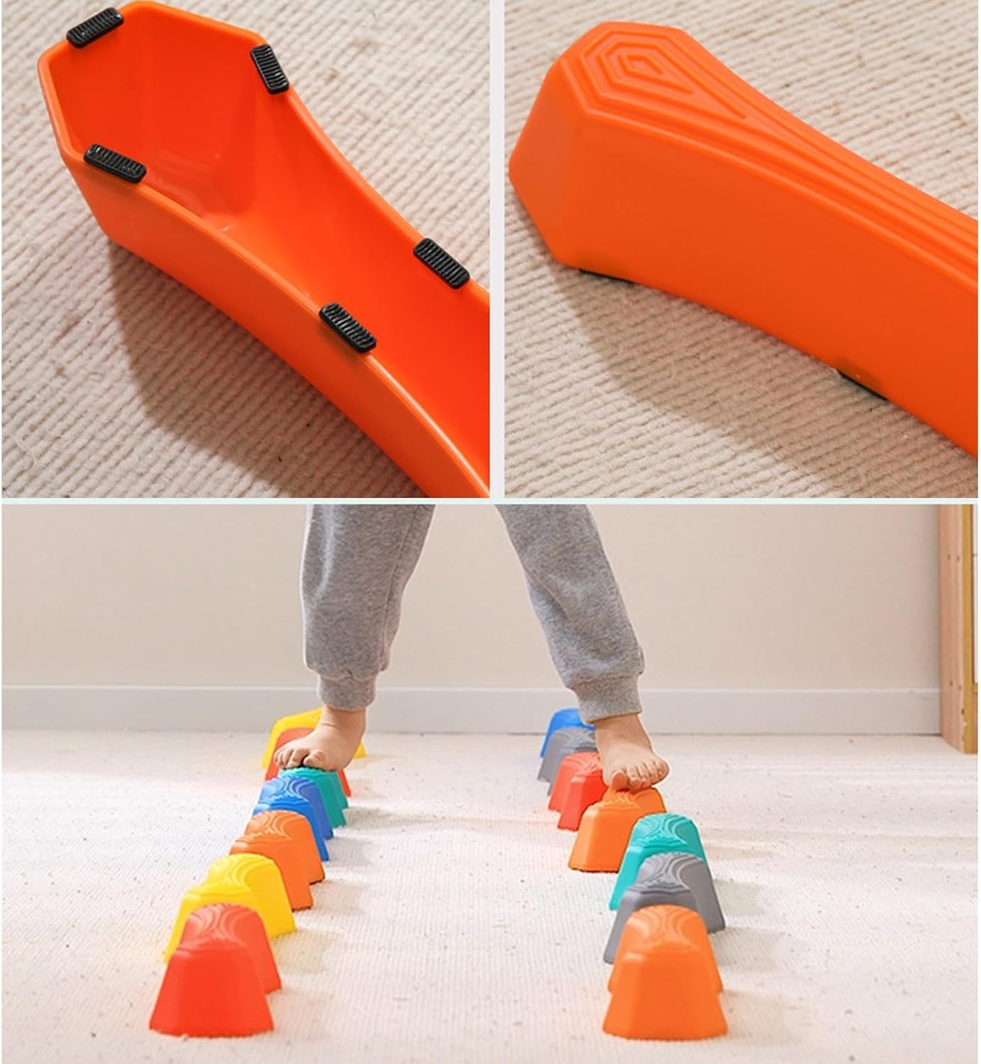 Stepping Stones Kids Sensory, Sensory Stepping Stones, Kids Stepping Stones, Non-Slip Texture Sensory Stepping Stones, Step Stones, Obstacle Course,Step Stones for Sensory Playgroundfor Indoor Outdoor image number 4