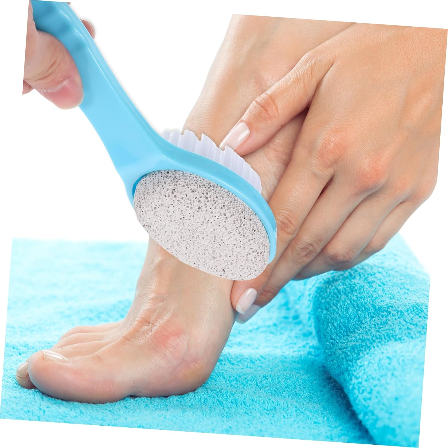 CANIGHT Foot Exfoliator Brush Pumice Stone Double-Sided Foot File for Travel and Home Use image number 4