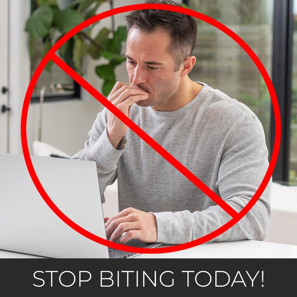 Nail Biting Prevention for Adults, No Bite Nail Polish - Stop Biting Now with anti Bite Bitter Polish - Safe and Effective Bad Tasting Stopper Treatment (10ML Bottle) image number 1