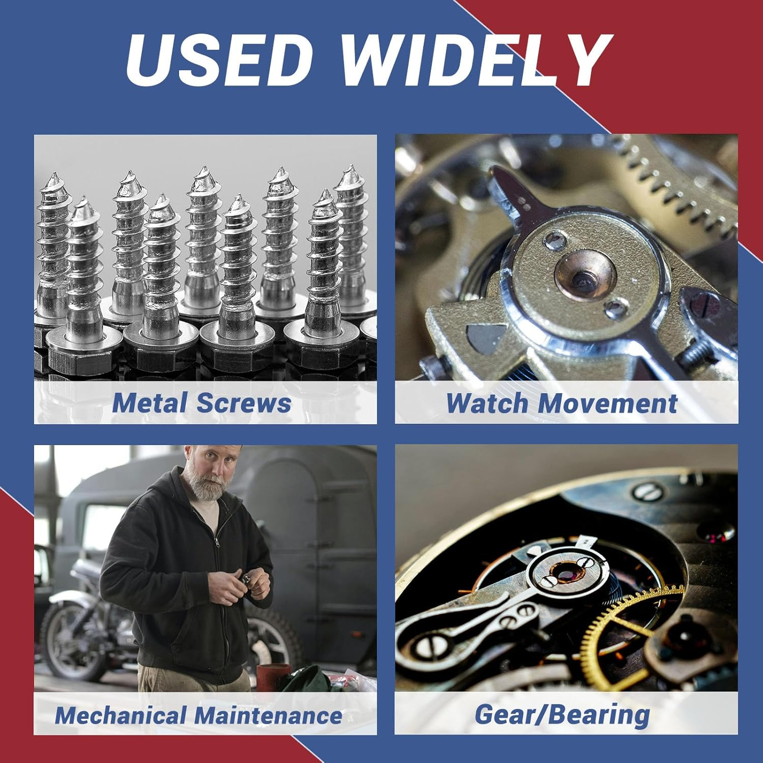 1DFAUL Thread Lock, 50Ml X2 Locktight Threadlock Medium and High Strength Lock, Threadlocker Lock & Seal Nuts, Bolts, Stable and Anti-Rust image number 5