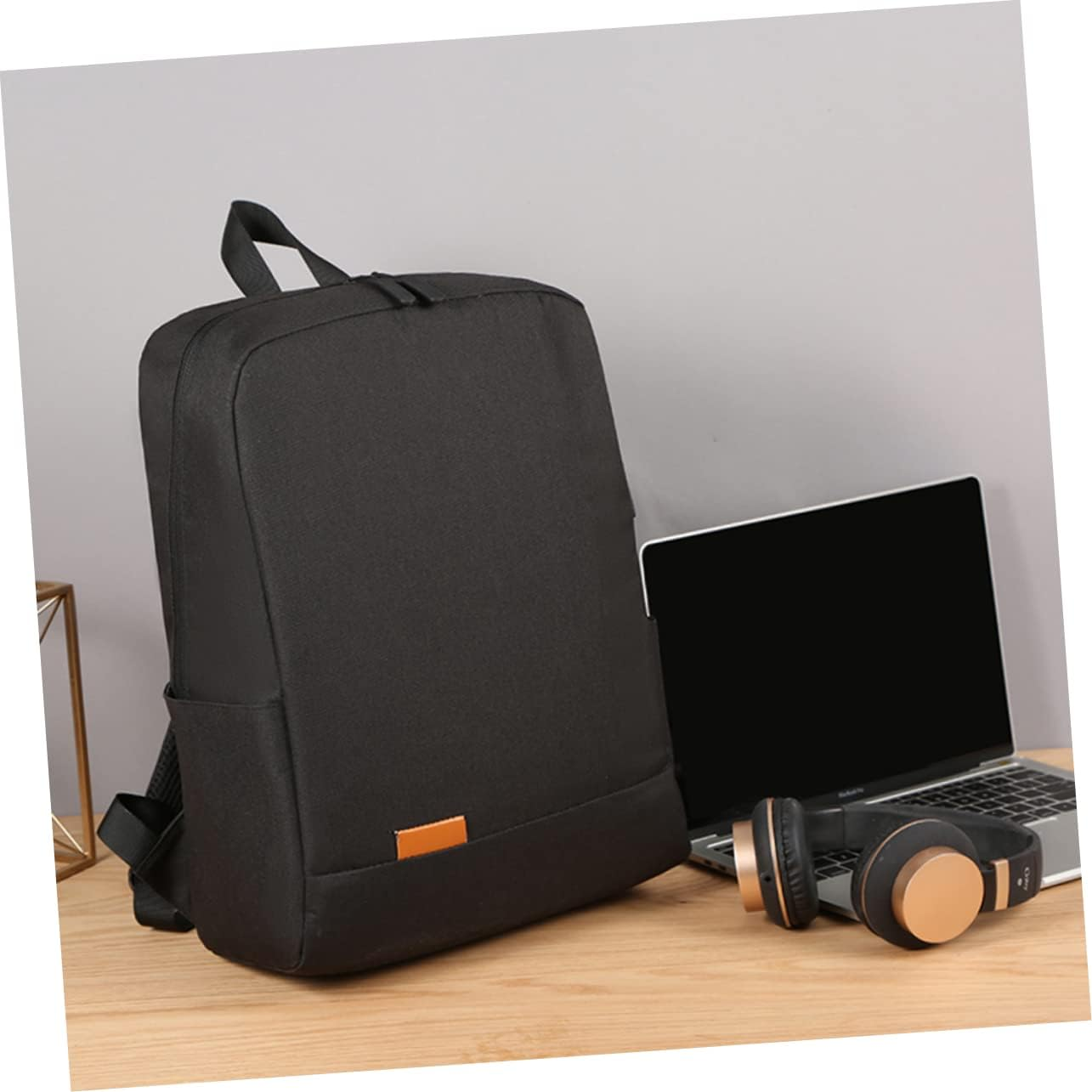 Amosfun 1Pc Backpack Laptop Bags Unisex Laptop Bag USB Interface Backpack Casual Backpack Bookbag Casual Schoolbag Universal Men and Women - Black image number 3