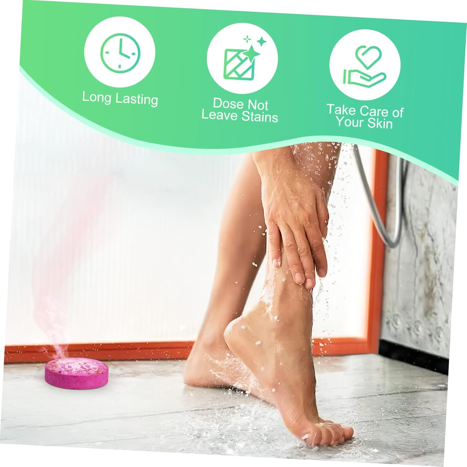 VICASKY 8Pcs Dried Flower Bath Salt Tablets for Women Aromatherapy Shower Steamers with Essential Oils Skin Nourishing Spa Tool for Relaxation And image number 6