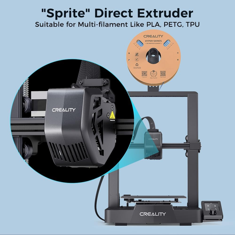 Creality Ender 3 V3 SE 3D Printer, 250Mm/S Printing Speed FDM 3D Printers with CR Touch Auto Leveling, Sprite Direct Extruder Auto-Load Filament Dual Z-Axis Y-Axis, Printing Size 220 * 220 * 250Mm image number 4