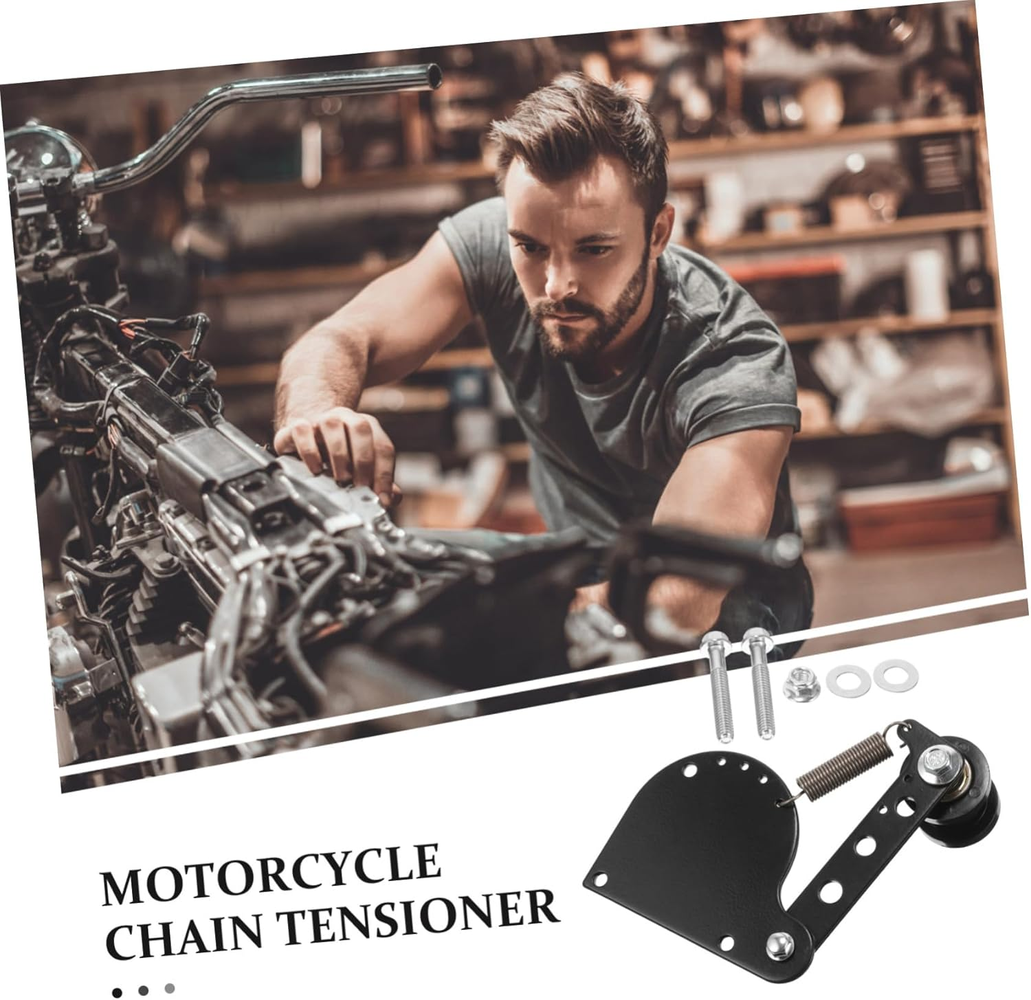 LIFKOME Motorcycle Chain Tensioner Gear Chain Fastener Tensioning Tool Cycling Accessories image number 4