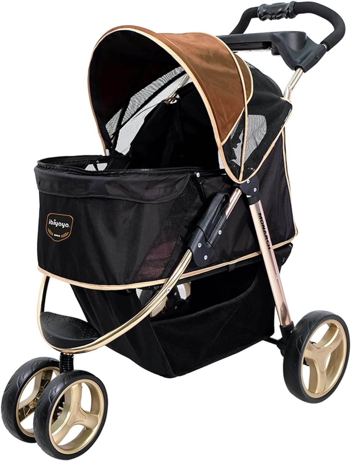 Ibiyaya Monarch Premium Pet Jogger Stroller, Luxury Gold