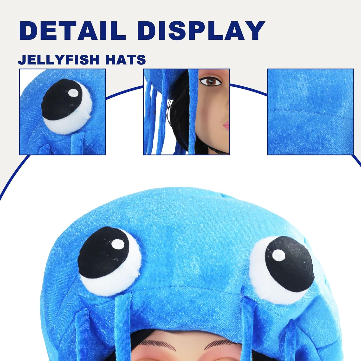 Jellyfish Costume Hats.Handmade Jellyfish Costumeparty Hat. One Size Fits Most Costume Headwear.