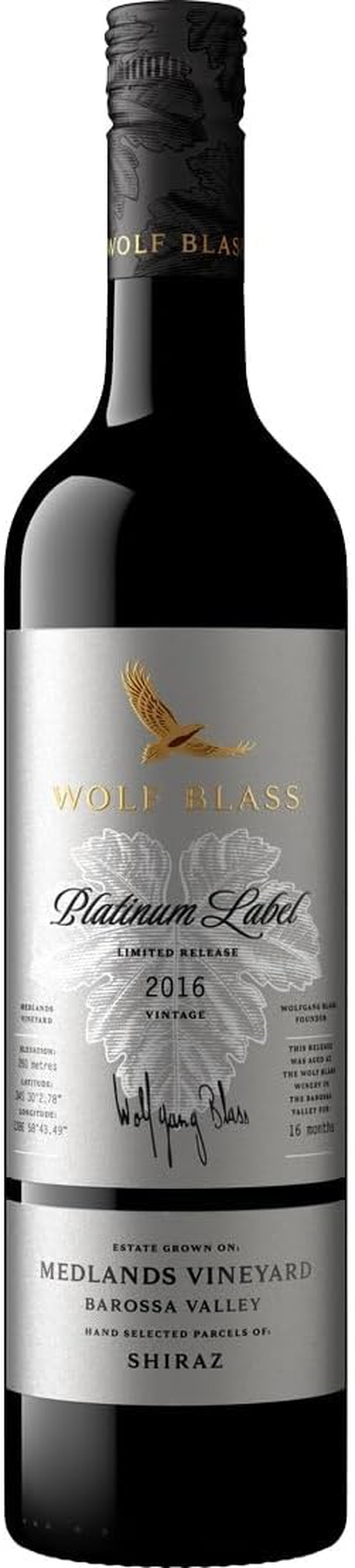 Wolf Blass Platinum Label Medlands Vineyard Shiraz 2016 750Ml