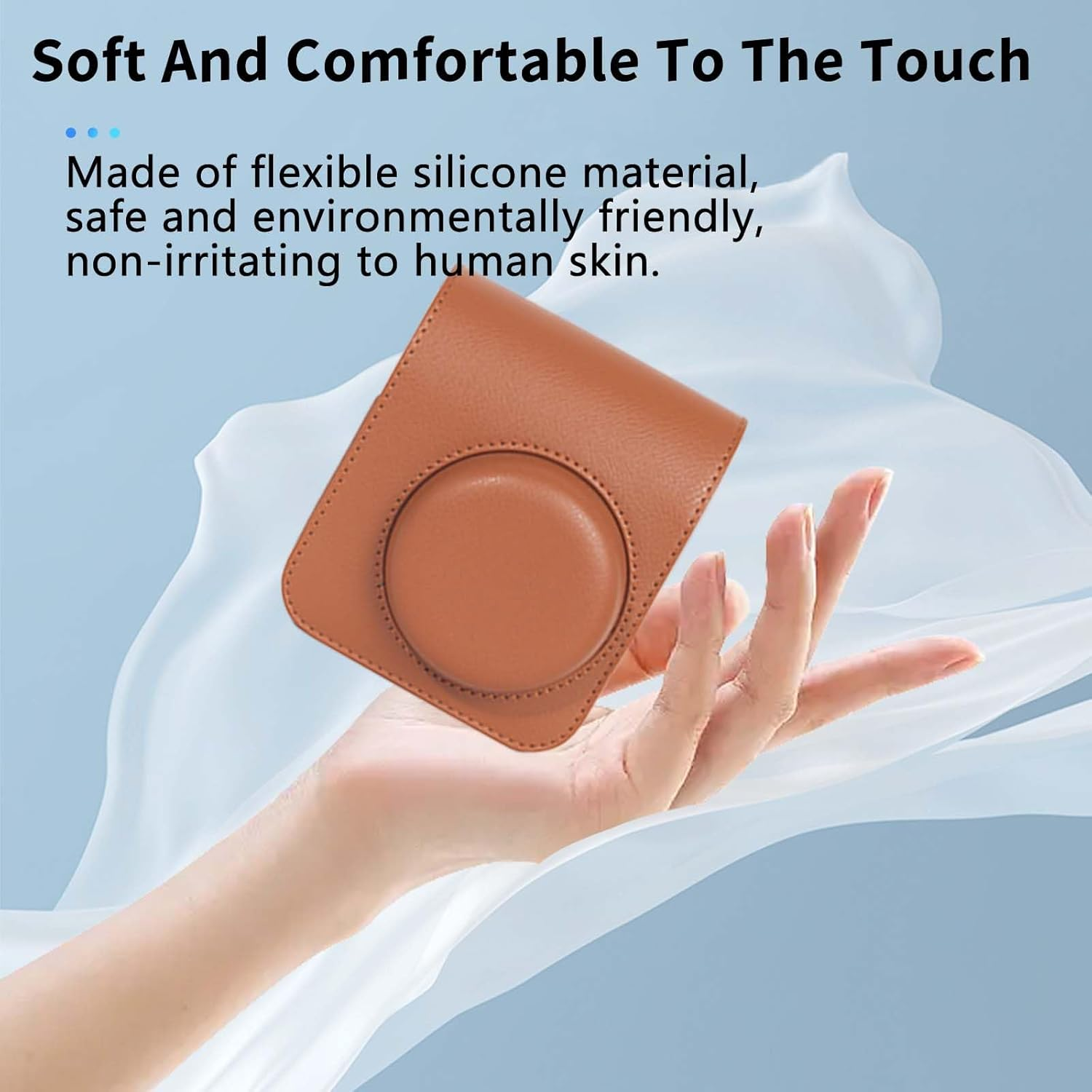 Case for Fujifilm Instax Mini 41,NOUKAJU Camera Storage Box,Portable Travel Carrying Protective Storage Case,Protective Case for Instax Mini 41 Camera((Brown)