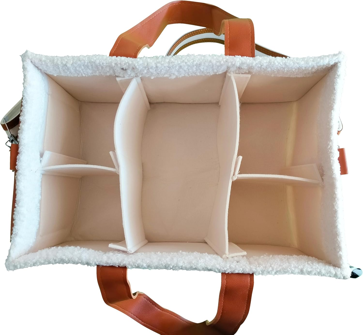 Teddy Diaper Caddy Bag for All Newborn Essentials Must Haves - Baby Registry, Wipes, Nursery Storage Bin, Car Organizer Also with a Readymade Gift Box. image number 6