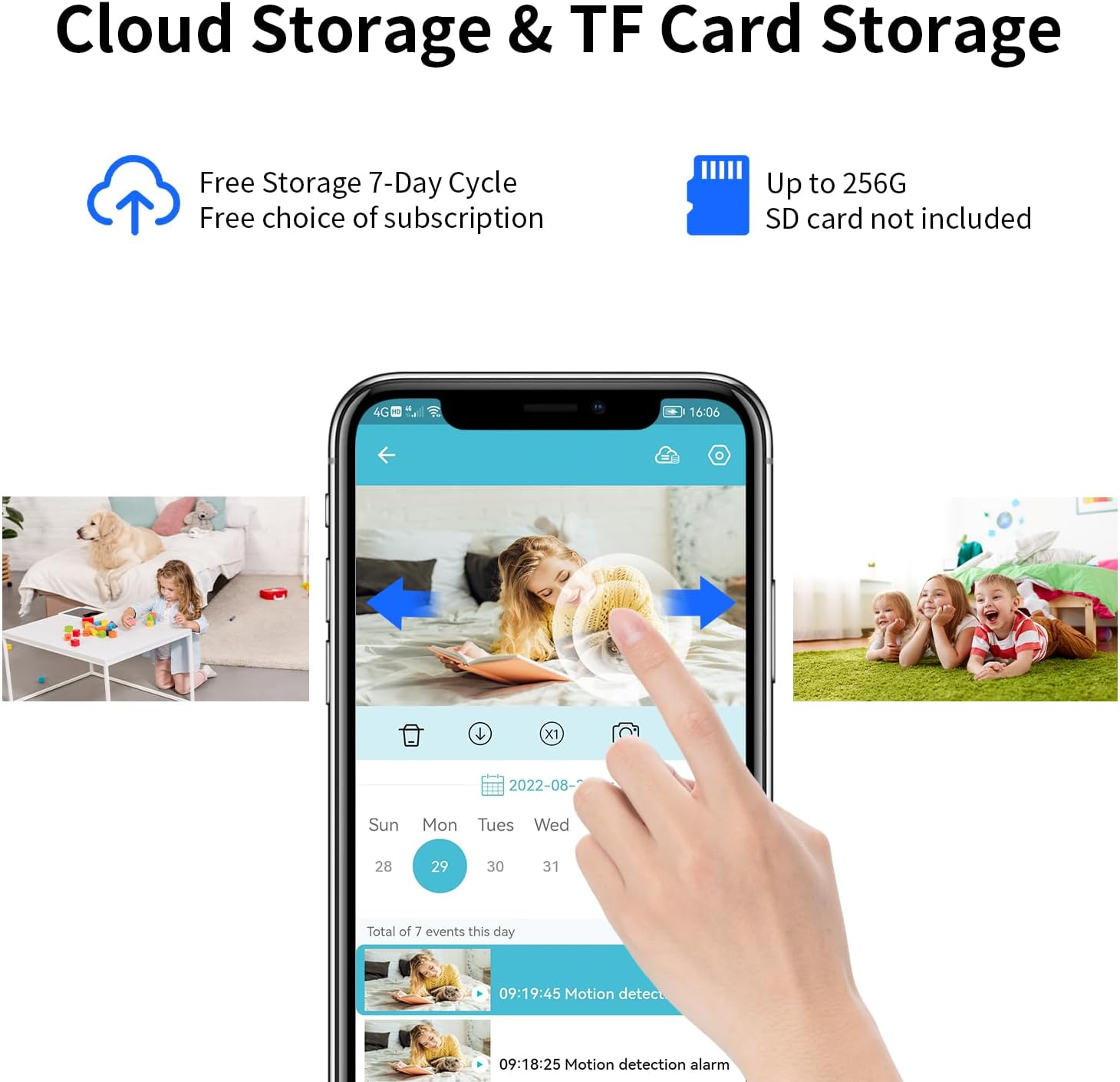 VSTARCAM Pet Camera with Laser, 3MP 2.4Ghz Wifi Interactive Dog & Cat Laser Toy with Night Vision, Motion Detection Alerts, APP Remote Control Indoor Security Camera for Pet Monitoring image number 4