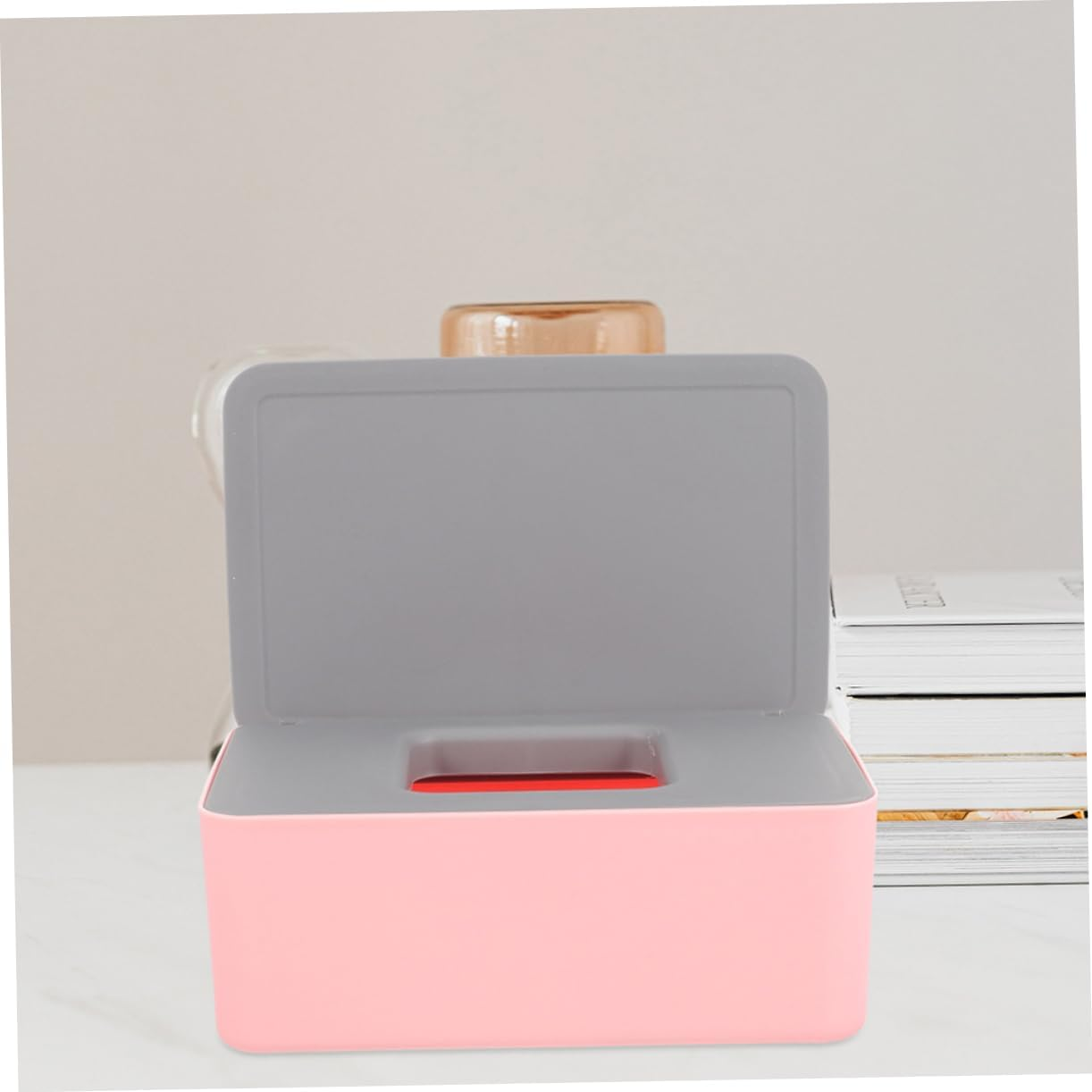 2Pcs Compact Wet Tissue Box Portable Wipes Container Seal Cover for Home Travel image number 4