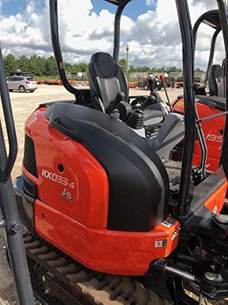 Durafit Seat Covers, Black Waterproof Seat Covers for Kubota KX080 Excavator KX033,U35,KX040 in Waterproof Endura, U35 image number 2