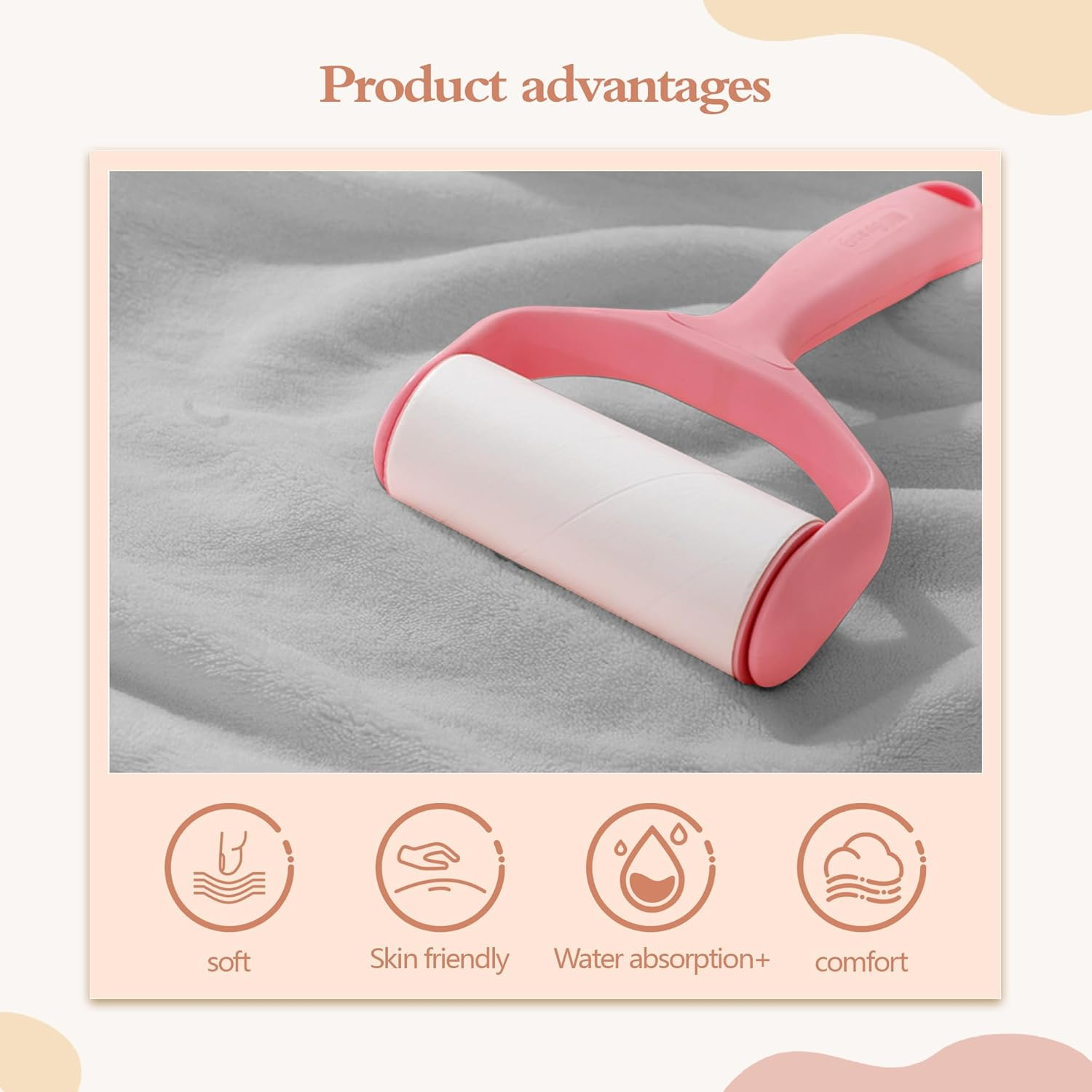 3-Piece Hooded Baby Towel Set - Super Soft Hooded Baby Bath Towels with Small Towel and Baby Bib for Infants, Newborns - Super Absorbent (Gray) - Gray image number 5