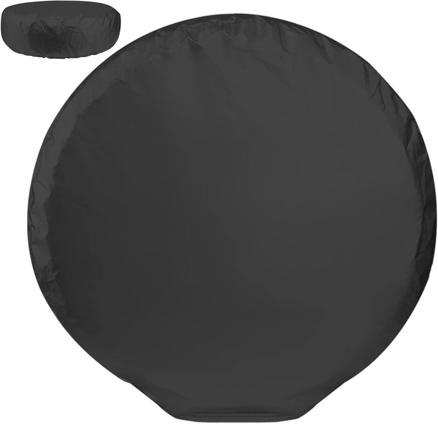 Wheel Tire-Cover &ndash; Tire-Covers, Waterproof Trailer Accessories | Fits 27-31 Inch Tire Diameter, Rv Suv Truck Protection Theme, Heavy Duty Outdoor Storage Design, All Season Compact Camping Travel Gear - Black image number 4