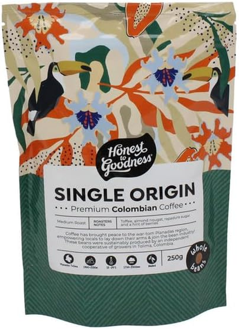 Honest to Goodness Single Origin Colombian Coffee Beans, 250 G image number 5