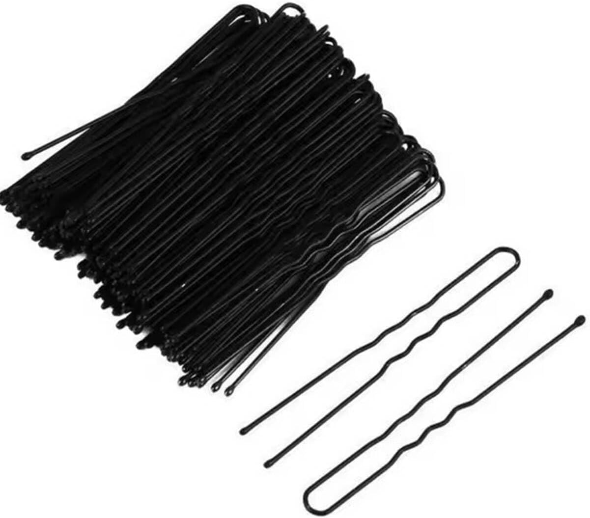 Pack of 40 U-Shaped Hair Pins, 6 Cm, Black Hair Pins, U-Shape Hair Styling Accessories