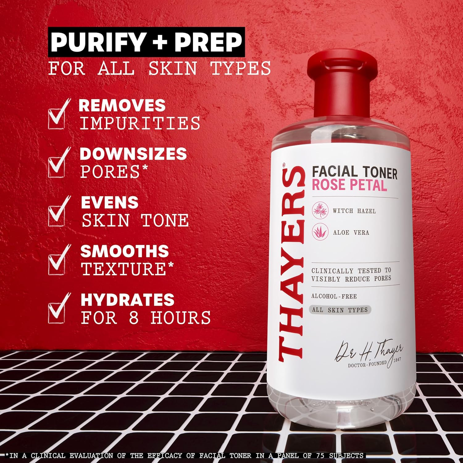 Thayers Alcohol-Free Rose Petal Witch Hazel Toner with Aloe Vera, 12 Fluid Ounce image number 2