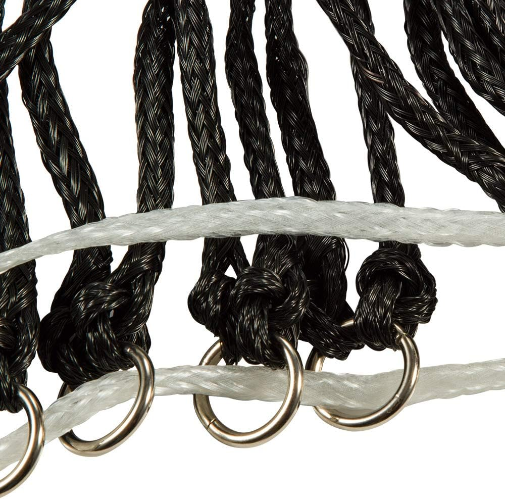 B BLOOMOAK 2 Pcs Horse Hay Net 40" Slow Feeder Hay Bag Equestrian Feeding Supplies (Black)