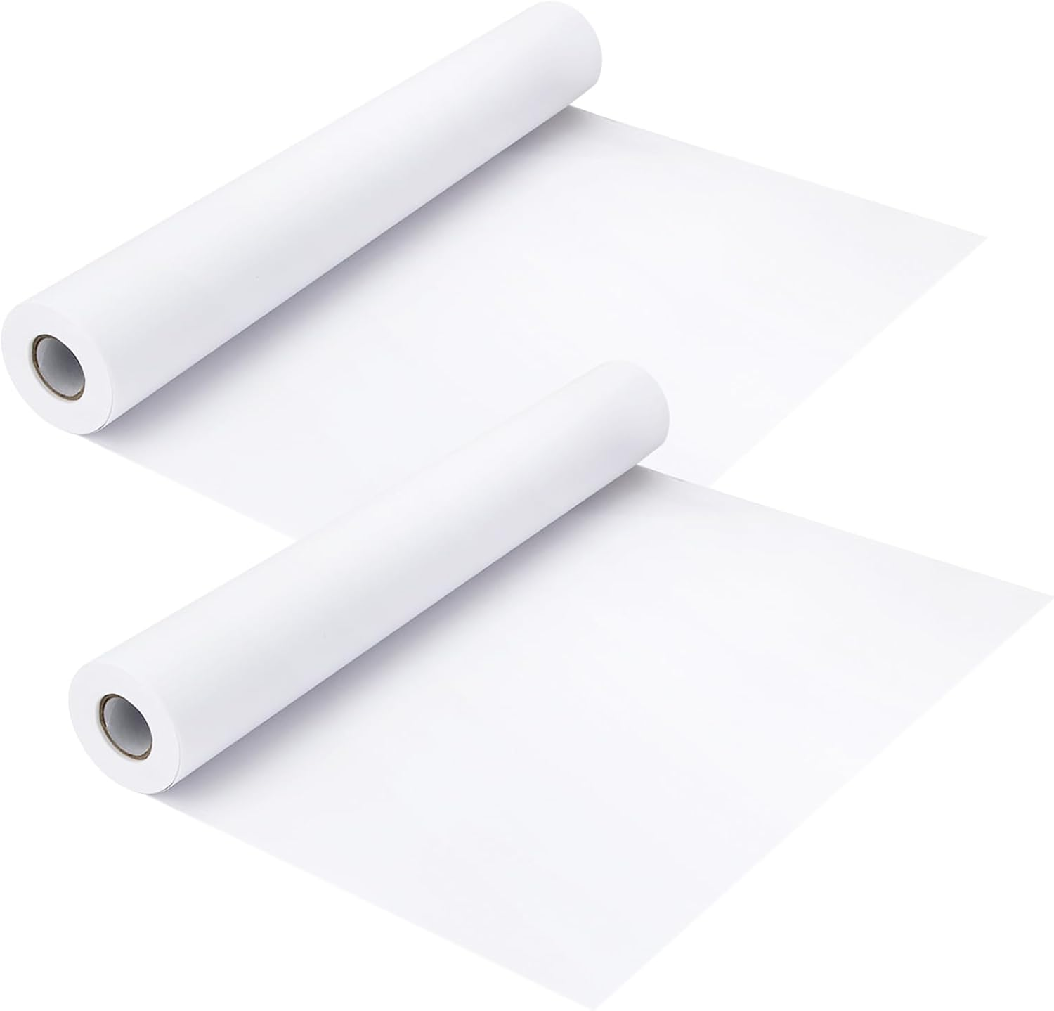 LDHHYH 2 Pack Drawing Paper Roll, White Arts Paper Roll, 30M X 38Cm Recycled Wrapping Paper Easel Paper Painting Sketching Paper for Use in School Home Office image number 5