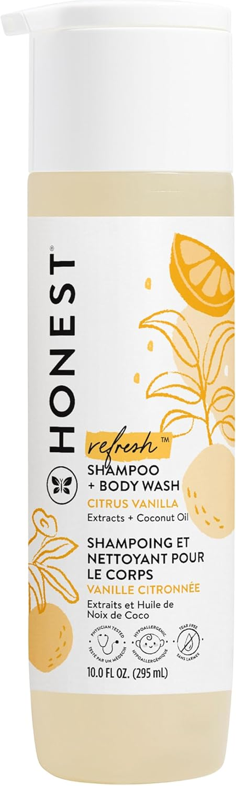 The Honest Company Perfectly Gentle Shampoo and Body Wash, Sweet Orange Vanilla