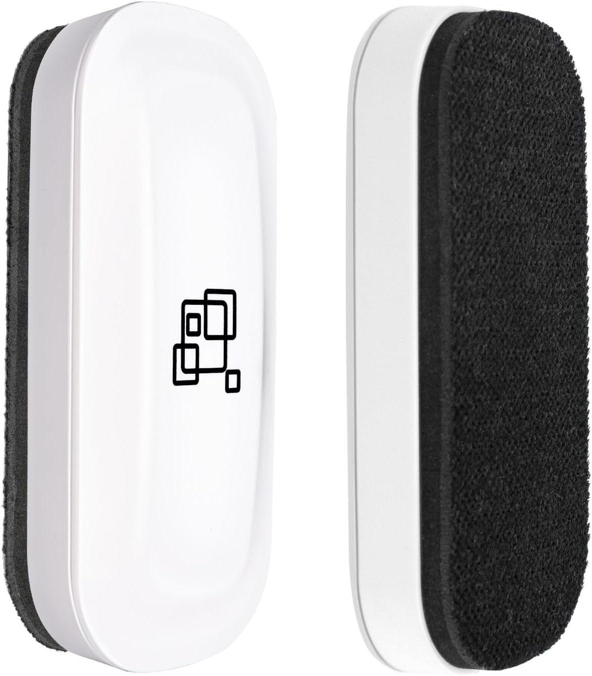 Maxtek Magnetic Dry Erase Eraser, 2 Pack, for Glass Board, Calendar, Whiteboard, Office and School Supplies (Pure White)