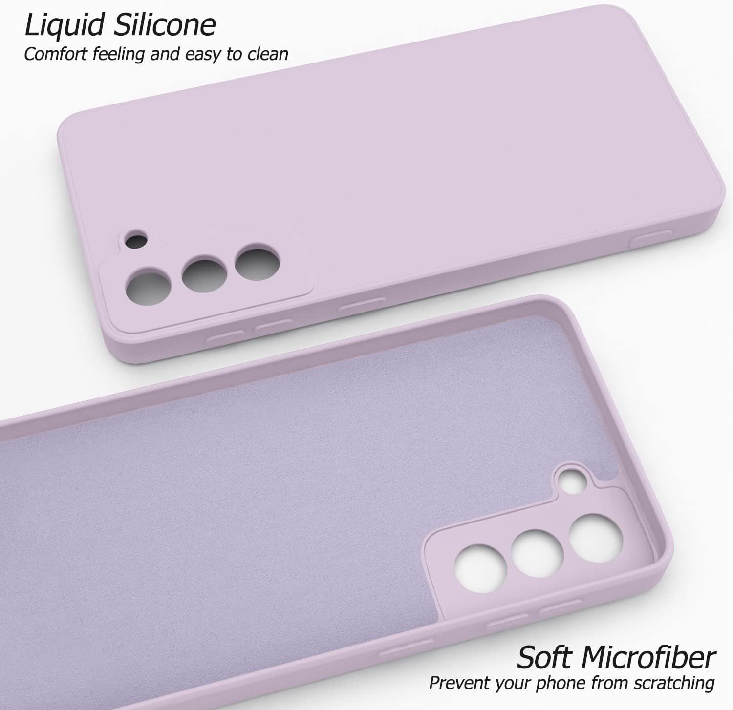 Silicone Case for Samsung Galaxy S21 Case, Silky-Soft Touch Gel Rubber Cover, Full Protective Case, Full Protective Case, Shockproof Anti-Scratch Case Cover for Samsung Galaxy S21 5G Case 6.2-Inch - Matcha Green image number 3