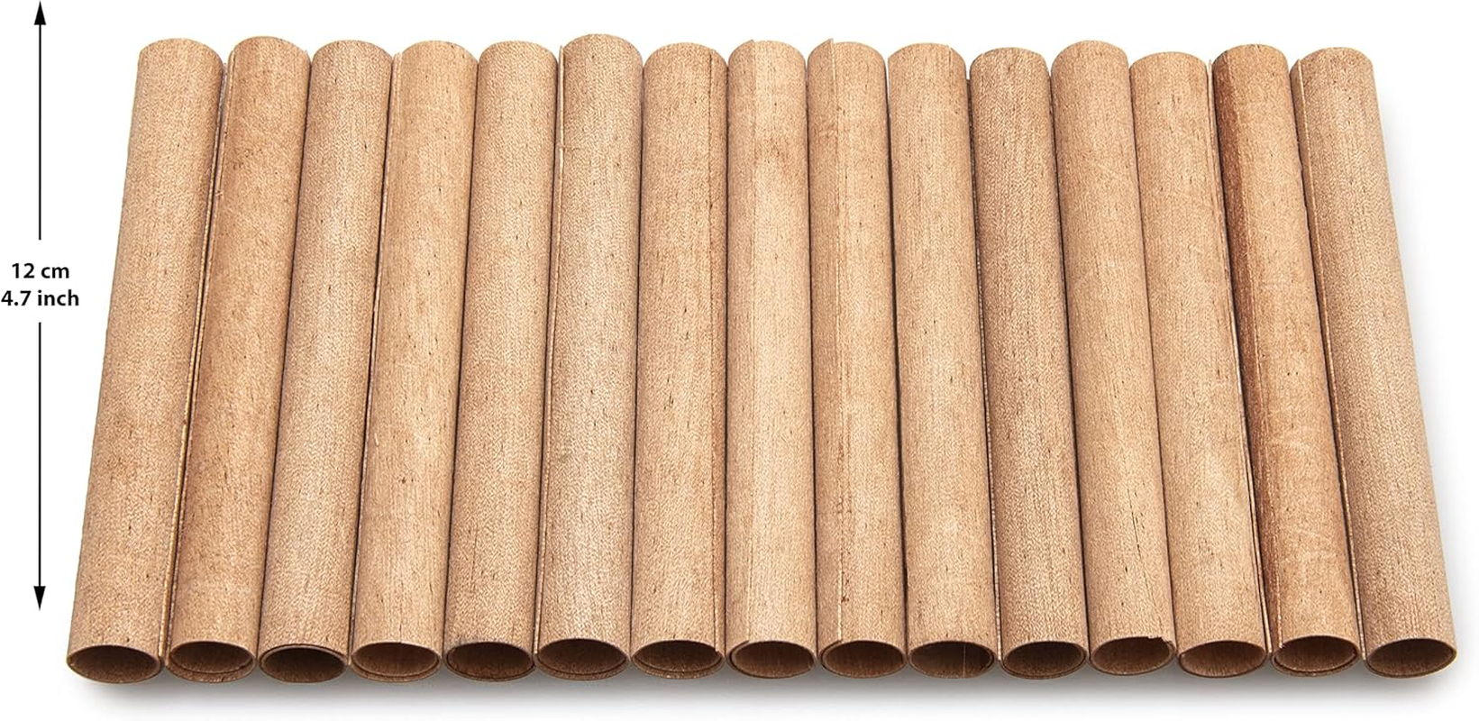 DIY 15 Pack Set of 4.7 Inch Height by 0.6 Inch Diameter Tube Style Wooden Core Wax Wicks Complete with Metal Base Anchor Holders for Handmade Candle Making, (MP-WTW-120-15-15) image number 6