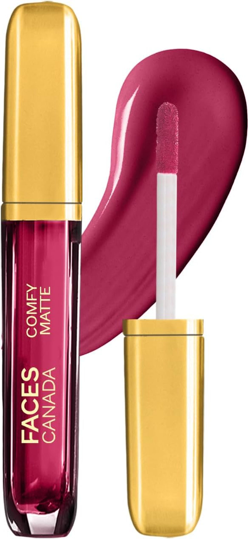 FACES CANADA Comfy Matte Liquid Lipstick - No Big Deal 12, 3 Ml | Comfortable 10HR Longstay | Intense Matte Color | Almond Oil & Vitamin E Infused | Super Smooth | No Dryness | No Alcohol