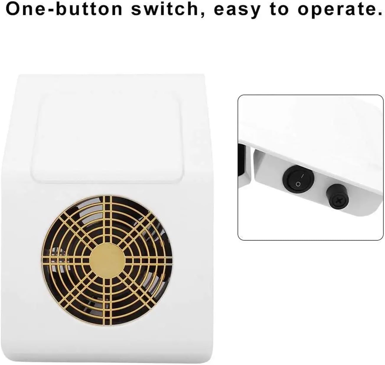 Nail Dust Collector, Nail Dust Collector for Manicure Nails Collector Suction Manicure Machine Nail Fan Art Salon Manicure Machine(Blue) - Blue image number 2