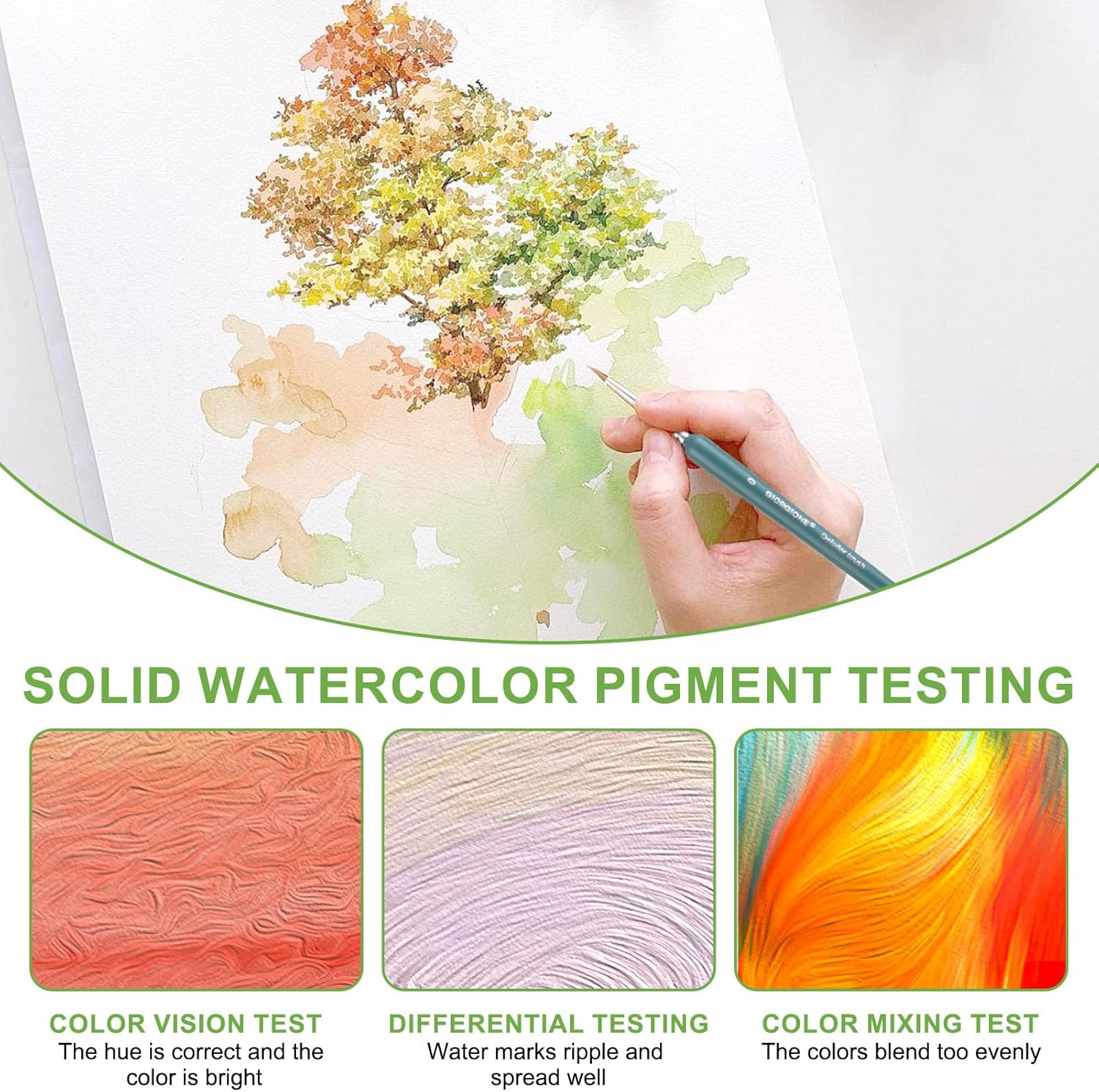 Watercolor Paint Set, 50 Vibrant Colours Including Pearlescent Shades in a Sturdy Metal Tin, Foldable Paint Set for Easy Travel, Ideal for Artists & Beginners, Perfect for Sketching & Outdoor Painting image number 4