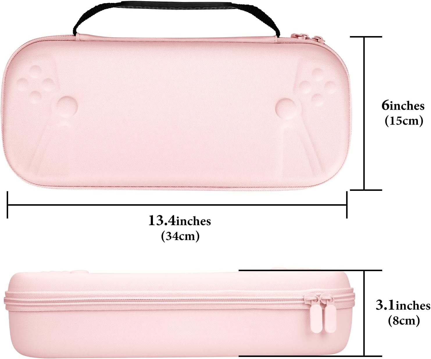 Geekria Hard Storage Case Compatible with Sony Playstation Portal Remote Player, PS5 Portal Remote Player Built-In Stand Design Handheld Carrying Case, Shockproof Protective Travel Bag (Pink) image number 5