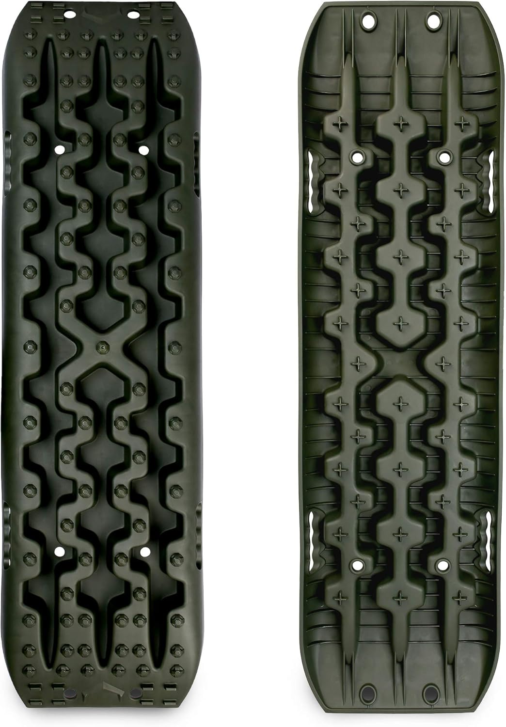 X-Bull Recovery Tracks with Bag and Mounting Pin Set 4X4 Recovery Boards Offroad 4Wd Tracks 22046LBS/10000KG Stand for Automotive Accessories Tires and Wheels in the Sand Mud Snow(Gen 3.0 Olive Green) image number 4