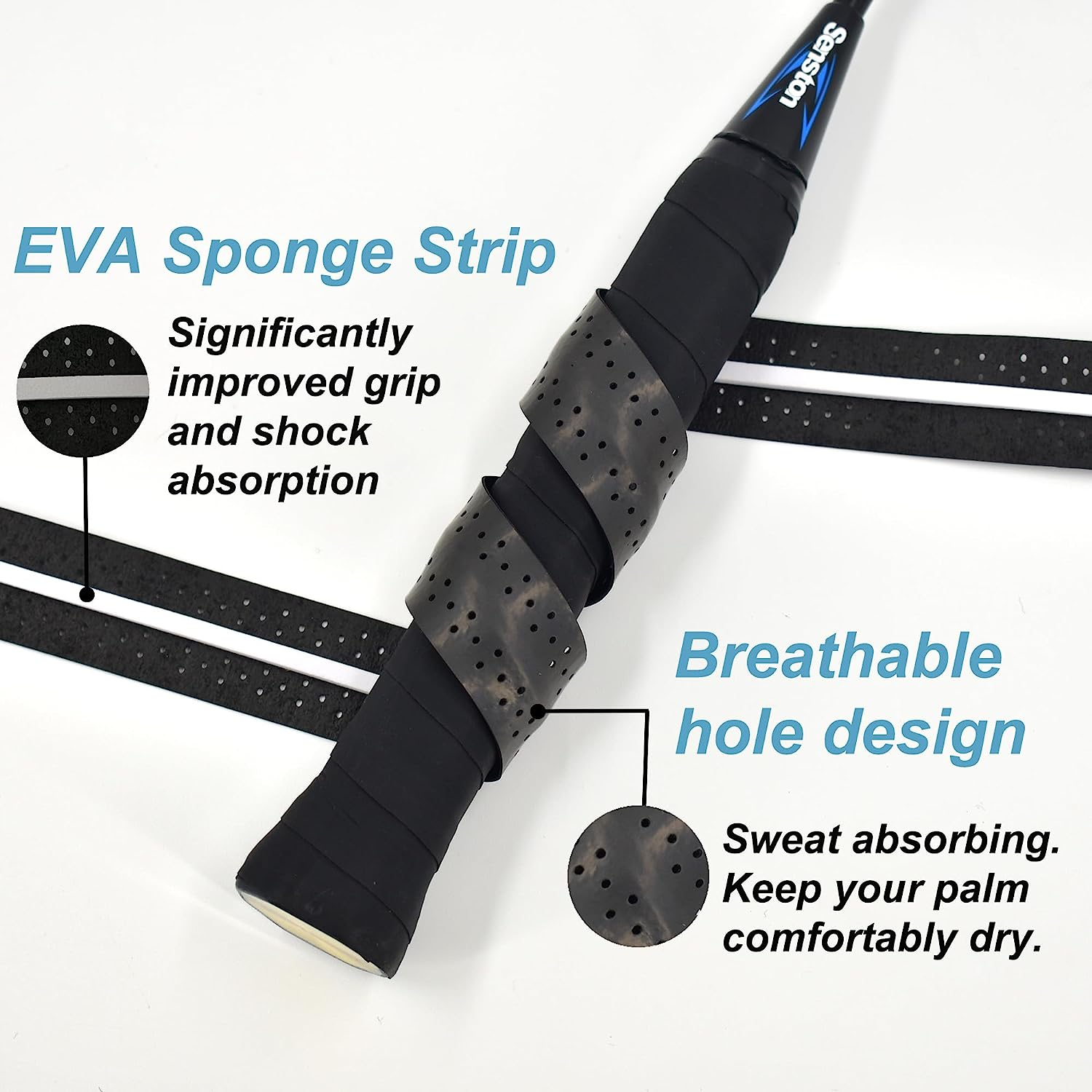 Senston Tennis Racket Grip Tape Badminton Racquet Overgrips image number 1