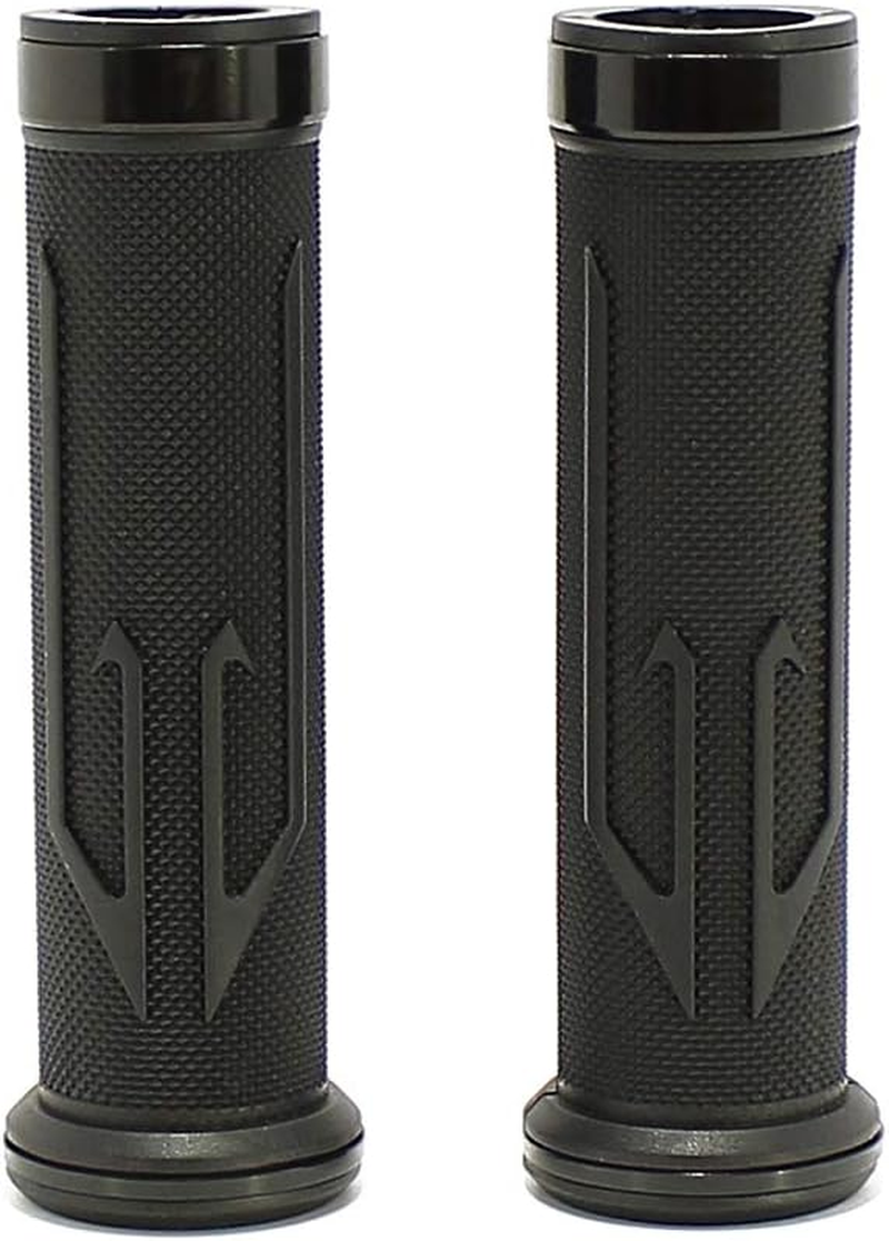 Universal Motorcycle Arrow Rubber Gel Hand Grips for 7/8" 22Mm Handlebar Sports Bike Chopper Cruiser Bike image number 2