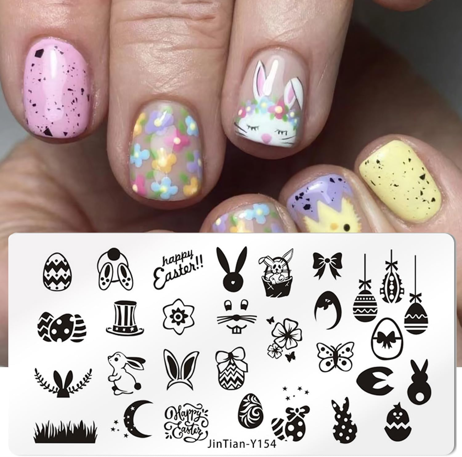 St Patricks Day Nail Stamping Plate Spring Shamrock Nail Stamping Plates Irish March 17Th Nail Decorations Polish Gel Nail Art Stamping Template Set Manicure Stencils Tool