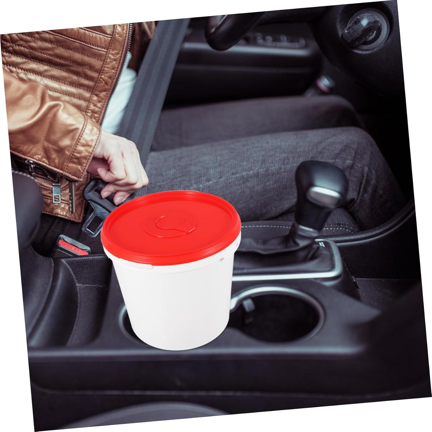 SHOWERORO Refillable Wipes Container Plastic Wipe Bucket Diaper Dispenser for Bathroom Travel image number 4