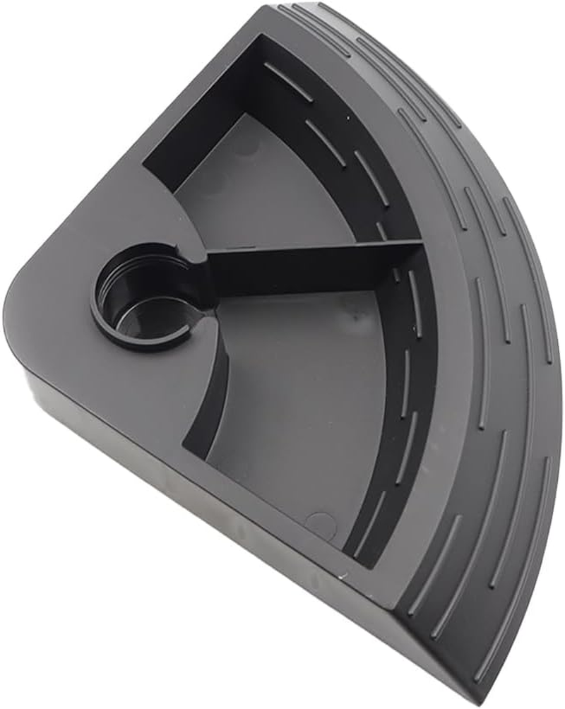 NUZAMAS Reptile Automatic Water Feeder Waterer Terrarium Corner Bowl Habitat Decor Turtle Food and Water Bowl for Frogs Spiders Amphibians Chameleon Gecko Black image number 3