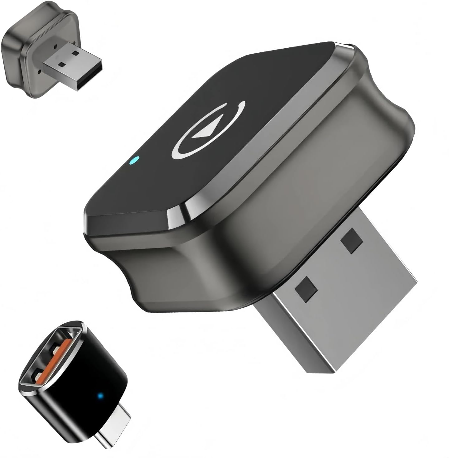 2025 Mini 2-In-1 Wireless Carplay Adapter& Android Auto Wireless Adapter, Converts Factory Wired to Wireless, Plug & Play Dongle for Cars, Usb/Type-C, Fast & Stable Connection image number 1