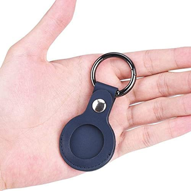 E-TING 4 Pcs Multicolor Anti-Scratch Case for Airtag,Holder with Keychain Hanging on Dog Collar Backpacks Wallet, Safety Anti-Lost Airtag Case Cover with Key Ring image number 3