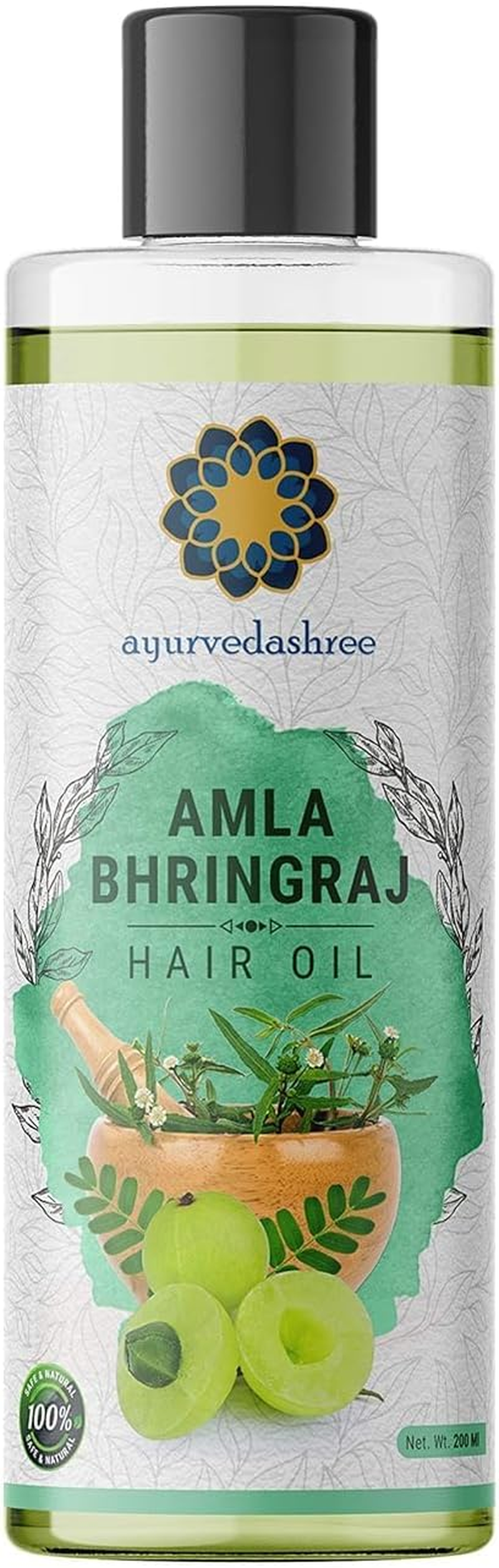 AYURVEDASHREE Amla Bhringraj Hair Oil 200 Ml 6.76 Fl Oz with Amla Oil Brahmi Oil Methi Oil Shikakai Oil Neem Oil Henna Oil Pine Oil Clove Oil&hellip; image number 3