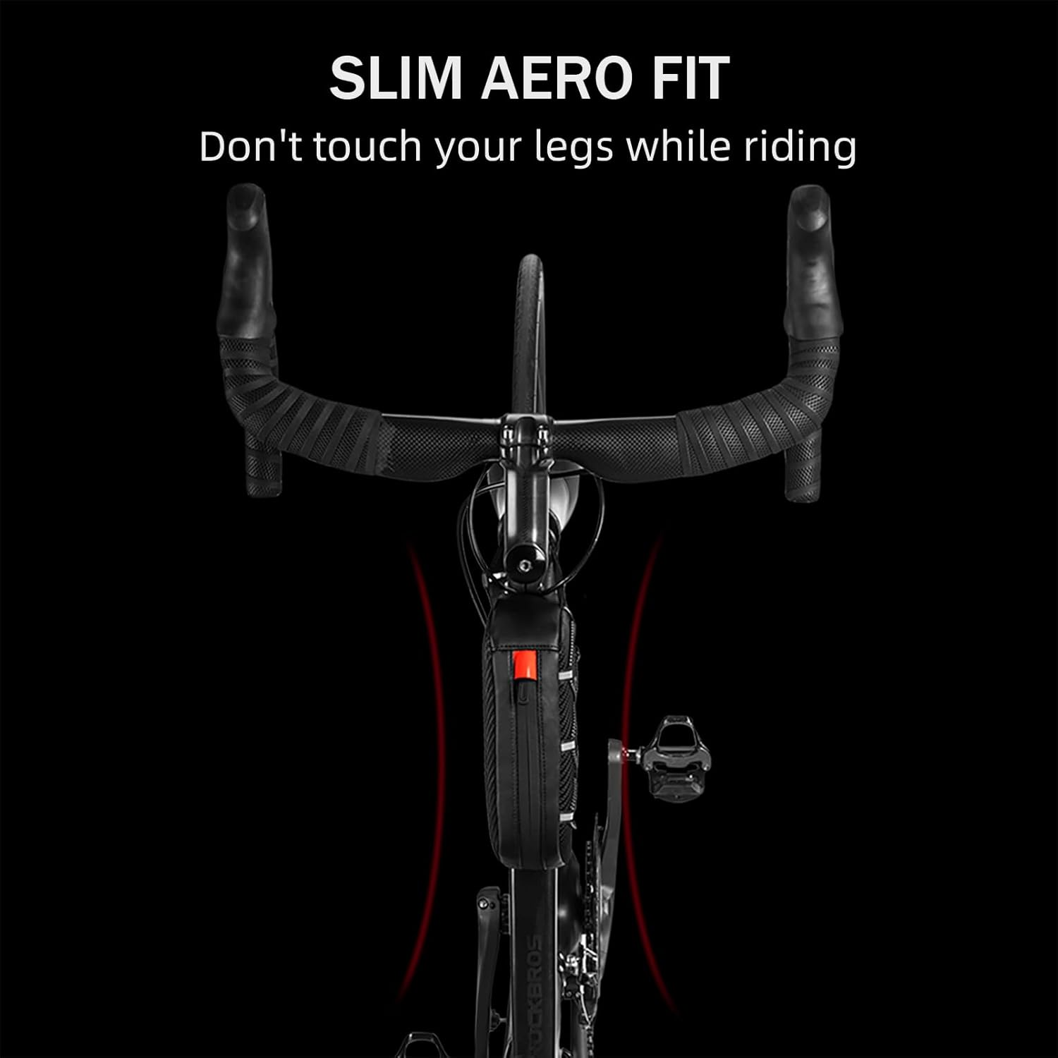 ROCKBROS Top Tube Bike Bag Bicycle Front Frame Bag Top Tube Bag Bike Accessories Pouch Compatible with Iphone 11 Pro Max