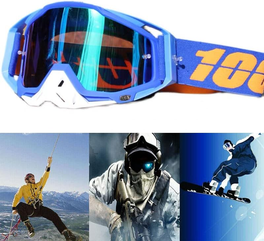 Motorcycle Racing Goggles Motocross MX MTB ATV UTV Dirt Bike Off-Road Eyewear - Windproof, Adjustable, High-Quality Sponge Padding image number 6