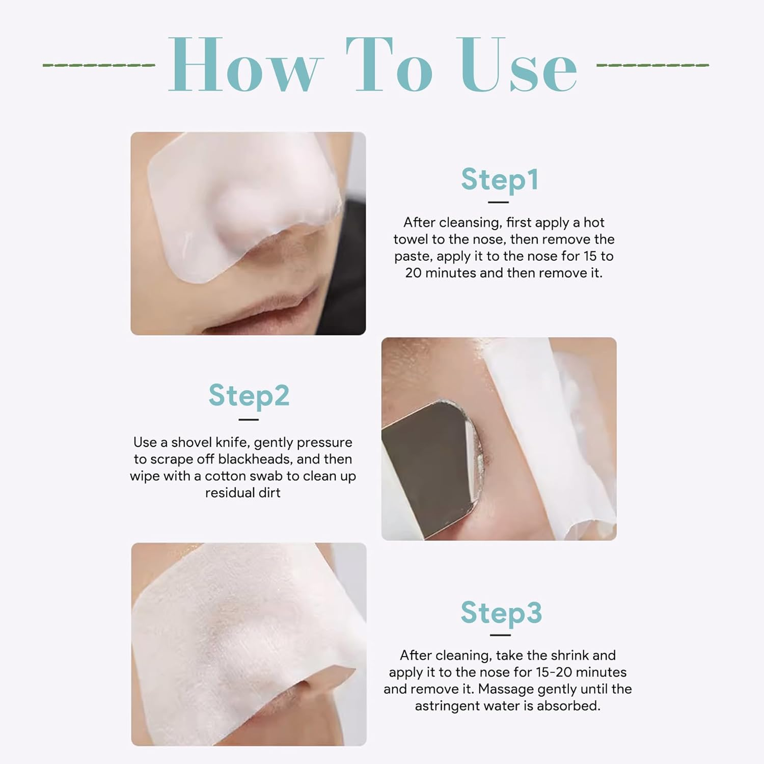 Blackhead Remover Tool &ndash; Dual-Head Pore Scraper for Deep Cleansing, Gentle & Painless Nose Scraper, Skin Scrubber Face Spatula with Protective Cap, Safe & Made from Silicon image number 6