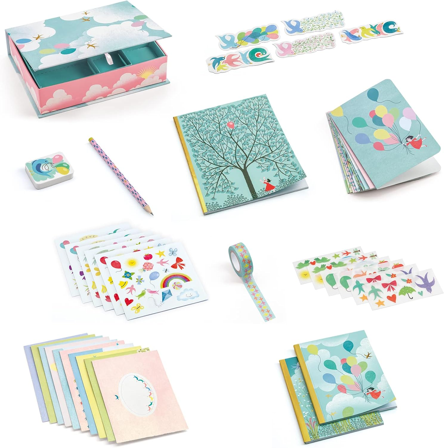 Djeco DD03502 Charlotte Lovely Paper Stationery Box Set image number 2