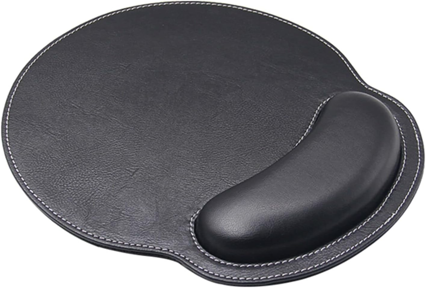 Eyscar Leather Mouse Pad Wrist Support Ergonomic Memory Foam - Lightweight Rest Nonslip Mousepad for Office,Gaming,Computer, Laptop & Mac,At Home or Work (Coffee)