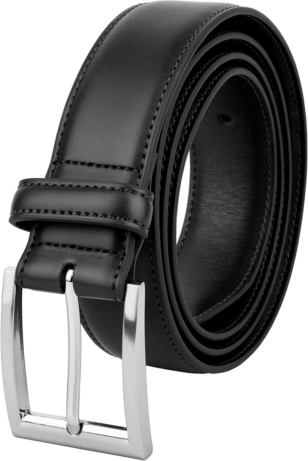 Gelante Men'S Classic Dress Leather Belt Black & Brown Color