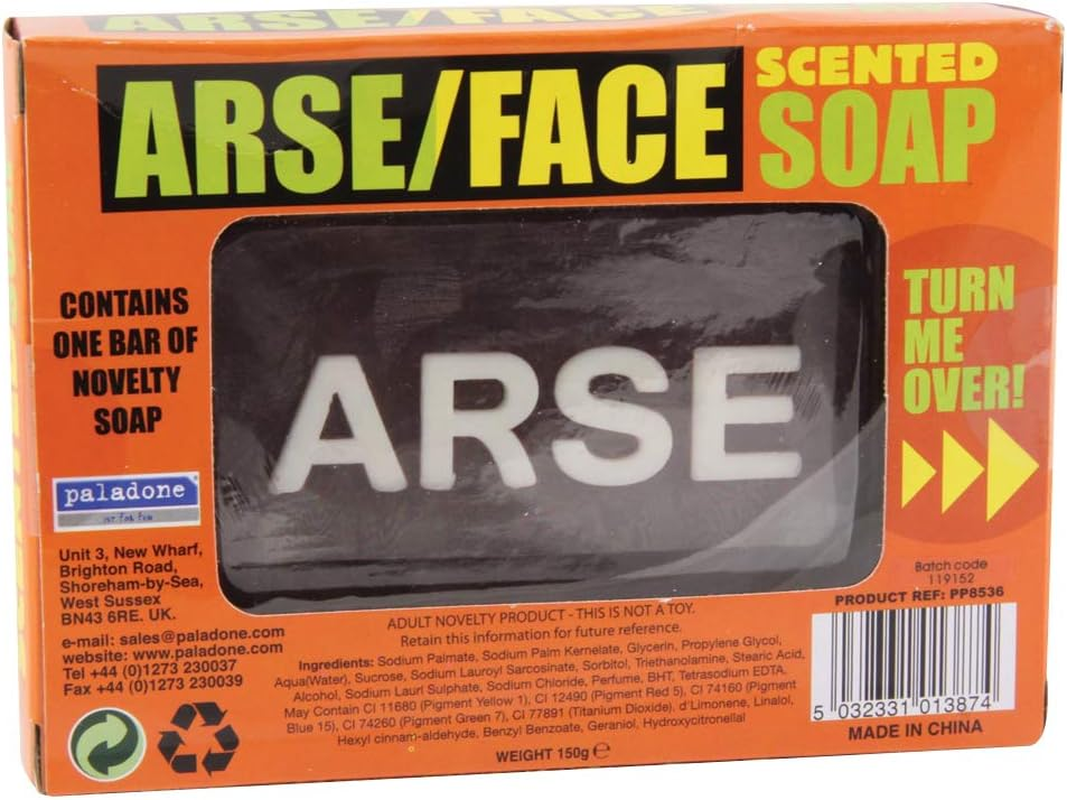 MDI Australia Arse/Face Soap Novelty, Brown/White image number 1