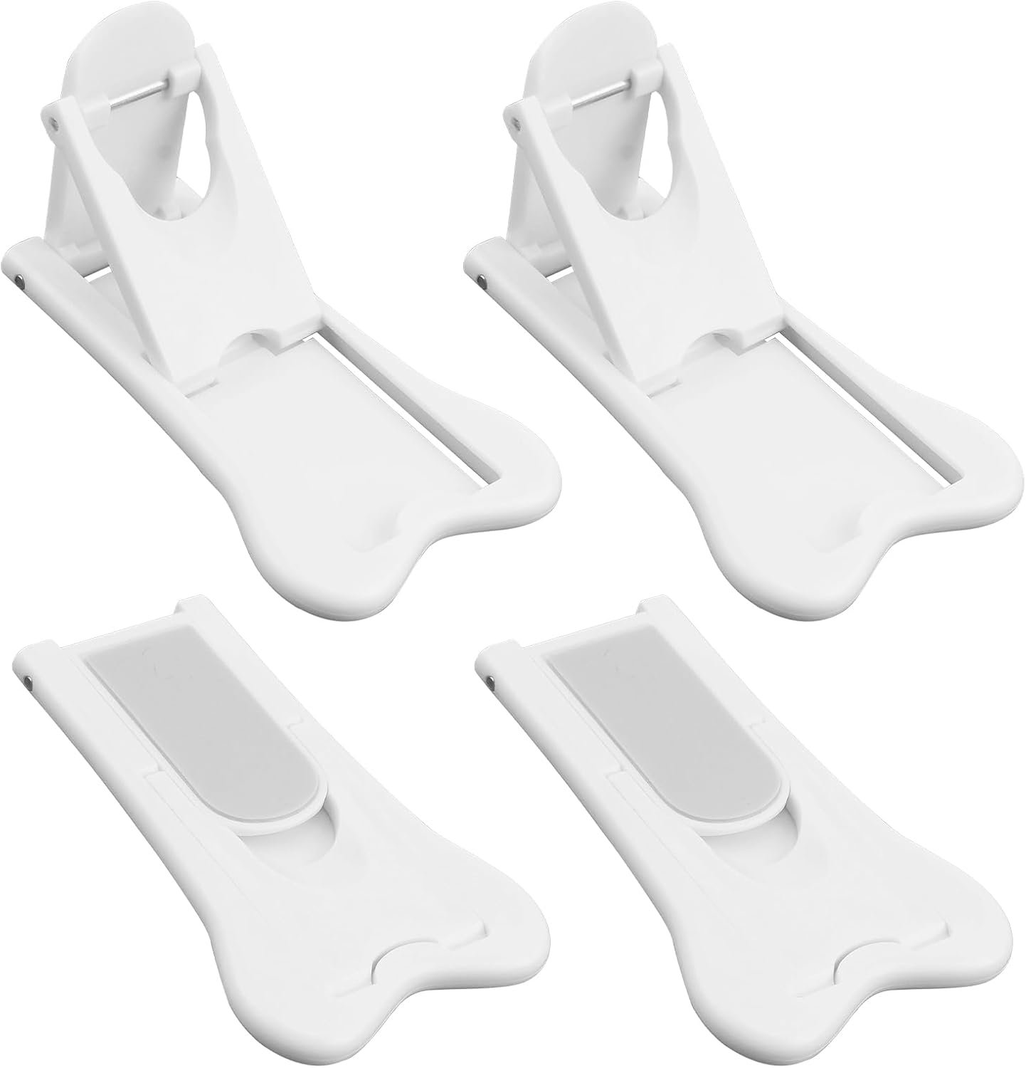 4 Pcs Sliding Door Lock for Child Safety, for Sliding Windows & Door Wardrobes Closets Showers Kitchen Door Sliding Glass Slide Locks Closets and Cabinets, Sticky Version Easy to Install Prevents Pets & Kids from Opening the Door image number 5